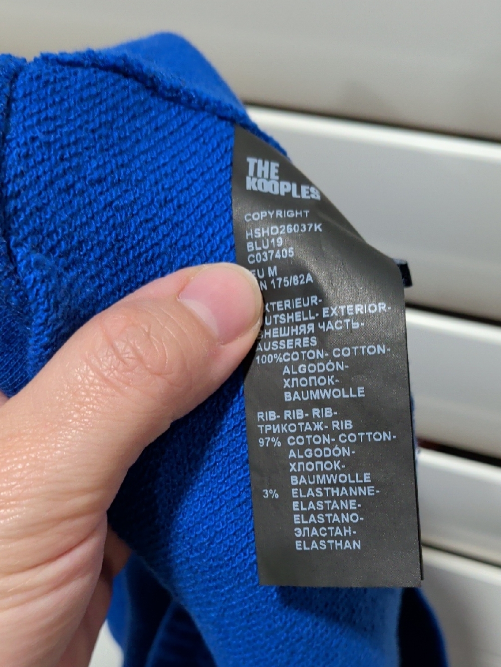 Retail $160 The Kooples Cobalt Blue Cotton Short - Picture 5 of 6
